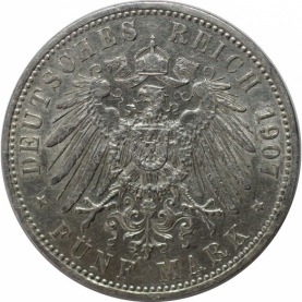 5 Mark 1907 revers