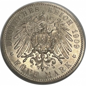 5 Mark 1909 revers