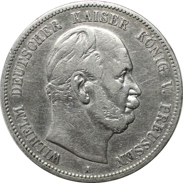 5 Mark 1874 avers